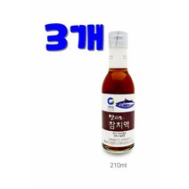 *댕이몰* 청정one 맛선생 저온추출방식 참치액 210ml (다양한 요리에 감칠맛), 3개