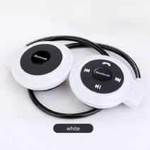 넥밴드 이어폰 헤드셋 런닝 조깅 스포츠 mini 503 블루투스 헤드폰 핸즈프리 mp3, 하얀