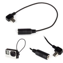 방송 장비 소리 음향 무선 스튜디오 마이크 디지털 카메라 mini usb to 3.5mm 어댑터 전송 케이블 와이어 gopro hero 3 3 4 어댑터 케이블 1pc