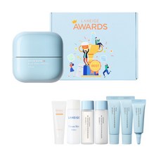 [라네즈] [본사직영★] 베스트어워즈 워터뱅크 크림 기획세트(담요/슬리퍼 옵션), 1:슬리퍼