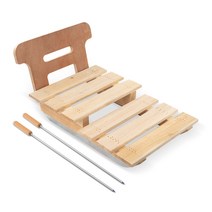 호수썰매 얼음썰매 원목 나무 조립식, 등받이가 있는 목재 (다용도 원형칼)