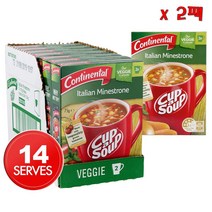 Continental Cup A Soup 콘티넨탈 컵 어 스프 이탈리안 미네스트로네 75g 7개입 2팩