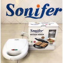얇은 와플 기계 와플콘 슈가 메이커 팬 케이크 커피콩빵 도넛 만들기 가정용, 블랙 6069 800W 롱 핫도그