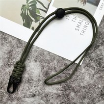 핸드폰 스트랩줄 목걸이 케이스 폰스트랩 휴대폰 핸드폰용 무거운 키 스트랩 액세서리 Olecranon Lanyard for Knife 클라이밍 로프 체인 넥 셀룰러 펜던트, [07] army green A