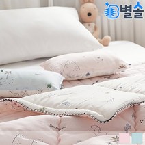 유아 아동용 아이 솜베개 3살 4살 수면베개 솜포함, 블루