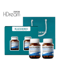 [1+1] 블랙모어스 프로바이오틱스 호주 임산부 유산균 남성 여성 100억 선물세트 HD, 블랙모어스 프로바이오틱스100억 유산균 2병
