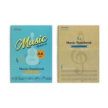 3500 팬시로비 A4 음악 노트 스프링 공책, 10개