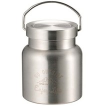 일본직발송 4. 캡틴스태그 (CAPTAIN STAG) 푸드포트 푸드컨테이너 물병 더블스테인레스병 진공단열 보온보, One Size_실버, One Size_실버