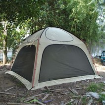 투명천막 몽골천막 천막 코스트코 이동식 조립식 그늘막 6인용 럭셔리 텐트패밀리 텐트용 6인용 돔 텐트 6퍼콘 글램핑 텐트 빅 돔 템 6인용 텐트, 카키색 옷감