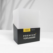 잇템잡화점 보호필름 투명 탑로더 25매 포카 카드 슬리브, 화이트 25매