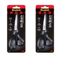 쓰리엠 스카치 사무용 가위 블랙 17.8cm (7인치), 2개