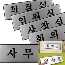 실내사인 실내간판 사무실사인 알루미늄 사무실용 표찰 대, 회의실