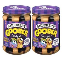 스머커스 구버 포도 땅콩버터 510g 2개