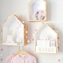 [소공원] DIY 펠트볼 코튼 폼폼 가랜드 벽걸이 벽 아이방 꾸미기 인테리어 파티 크리스마스 장식 벽트리 코튼볼 폼폼가랜드