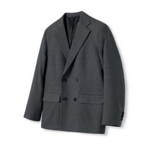 ANOBLIR 노치드 더블 브레스티드 블레이저 그레이] NOTCHED DOUBLE BREASTED BLAZER GRAY]