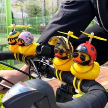 러버덕 BEE 자전거 오토바이 오리 라이트 전조등 전동 킥보드 악세사리 자전거꾸미기 장식, a91-젖소-자전거용