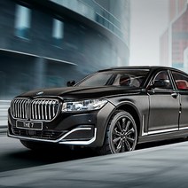 1:24 BMW 7시리즈 모형 자동차 피규어 고급 세단, 블랙