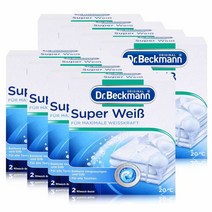 닥터베크만 와이셔츠 누런때 옷찌든때 제거 흰옷 표백제 80g X 8팩 Dr. Beckmann Super White