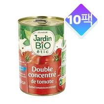 JardinBio 무염 토마토 농축액 concentré de Tomate 140g 10팩