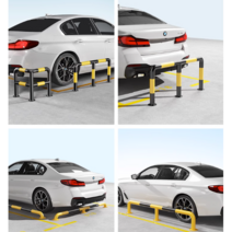 볼라드 가드레일 스토퍼 차량 주차금지 금지대 스톱바 진입금지 방지턱 방지, 1m U타입 60 높이 2.0 두께, 1개