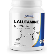 뉴트리코스트 글루타민 L-Glutamine 5000mg 200회분 1kg 1통