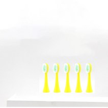 충전식 스마트 소닉 전동 칫솔 6 개 교체용 어린이 치아 미백 만화 패턴, 9.5 replacement heads