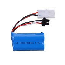 견고한 14500 500mah 6.4v 리튬 이온 배터리 Wltoys 18401/18402 원격 제어 오프로드 차량 RC 장난감 자동, 02 Tamiya and SM-3P