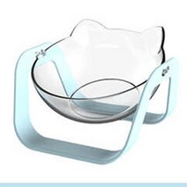 투명한 강아지 밥그릇 1구 1P 민트 물그릇 소형견