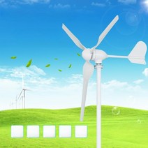 풍력발전기 가정용 베란다 캠핑 선박용 1000W 220v, 단일사이즈, 24V3 블레이드 + 컨트롤러