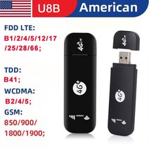 유심 라우터 이동식 와이파이 인터넷 에그 데이터 차량용 w8b 3g 4g wifi lte usb 동글 모바일 광대역 sim 카드 네트워킹 무선 홈 오피스용 150mbps 모뎀, 미국 버전