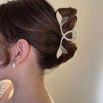 머메이드 진주 꼬임 집게핀