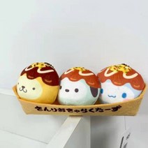 다코야키 타코야끼 기계 팬 문어빵 세트 다코야끼 타꼬야끼 틀 타코야키 kawaii sanriod anime peripheral series mymelody kuromi 인형, 황