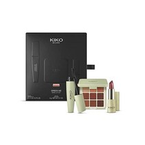 KIKO Milano Green Me Make Up Set | Make-Up Set: 1 Eye Palette Volume-Enhancing Mascara And Matte Lip