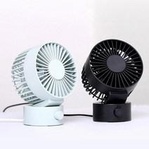 갓샵 더블윙 써큘레이터 미니 선풍기 탁상용 USB 초소형, 70*150mm, 블랙