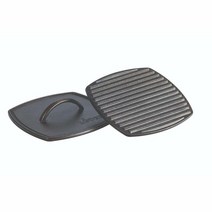 Lodge LPP3 주철 사각 골지 파니니 프레스 21cm(8.25인치), Panini Press