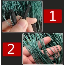 Finefish 50m 100m 낚시 그물 3 레이어 모노 필라멘트 네트워크 플로트 야외 캐치 물고기 자망 트랩 기어 포함, [04] 1.5x100m (60X60mm