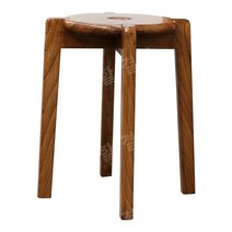 고재스툴 원목 레트로 우드 느릅나무 카페, 원목 스툴 가로세로 36cm 높이 46cm