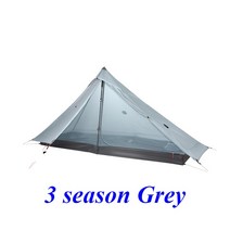 몽골게르텐트 대형 3F LANSHAN 1 Pro 2022 새 버전 No-See-Um 3/4 시즌 230*80*125CM 양면 실나일론, 03 3 season Grey