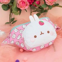 몰랑이 캐릭터 핑크힙색 유아 외출용 간식가방 선물 초등 미니백 유아용