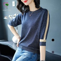 요모조모 MK 1288 봄 여름 7부 니트 티셔츠