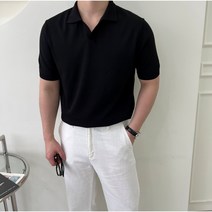 8컬러 남자여름옷 머슬핏 니트반팔 카라티