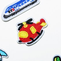 자동차 및 각종 교통수단 와펜 기차 소방차 버스 ktx 자전거 오토바이 등 24종 열접착식 스티커 모자 옷 가방 마스크 리폼 장식, W2AI23 청소차, 1개