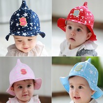 돌아기 꼬깔 모자 벙거지 아기모자 유아 별무늬모자