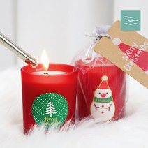 마타바 1인용 크리스마스 소이캔들 만들기 KIT 개별포장 키트