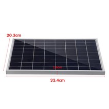 태양광3KW 태양 전지 패널 다결정질 충전기 가정용 캠핑 야외 조명 3M 케이블 및 클립 포함 200W 12V, 한개옵션0