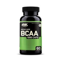 옵티멈 뉴트리션 BCAA 메가 사이즈 1000 60캡슐 아미노산 류신 헬스 부스터, 1개, 기본