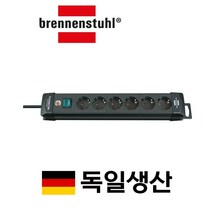브레넨스툴 프리미엄라인 PL 6구 멀티탭 3M 멀티코드, 블랙