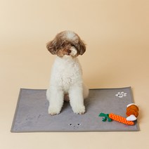 페키움 반려동물 방수 밀림방지 대형 식기 매트 50 x 70 cm, 야옹이 매트