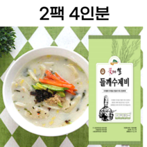 들깨수제비 면170g x 2개 스프 14g x 2개 4인분