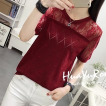 토리팡팡 여름티셔츠 예쁜니트티 레이스 얇은니트 티셔츠 8종 9520-8